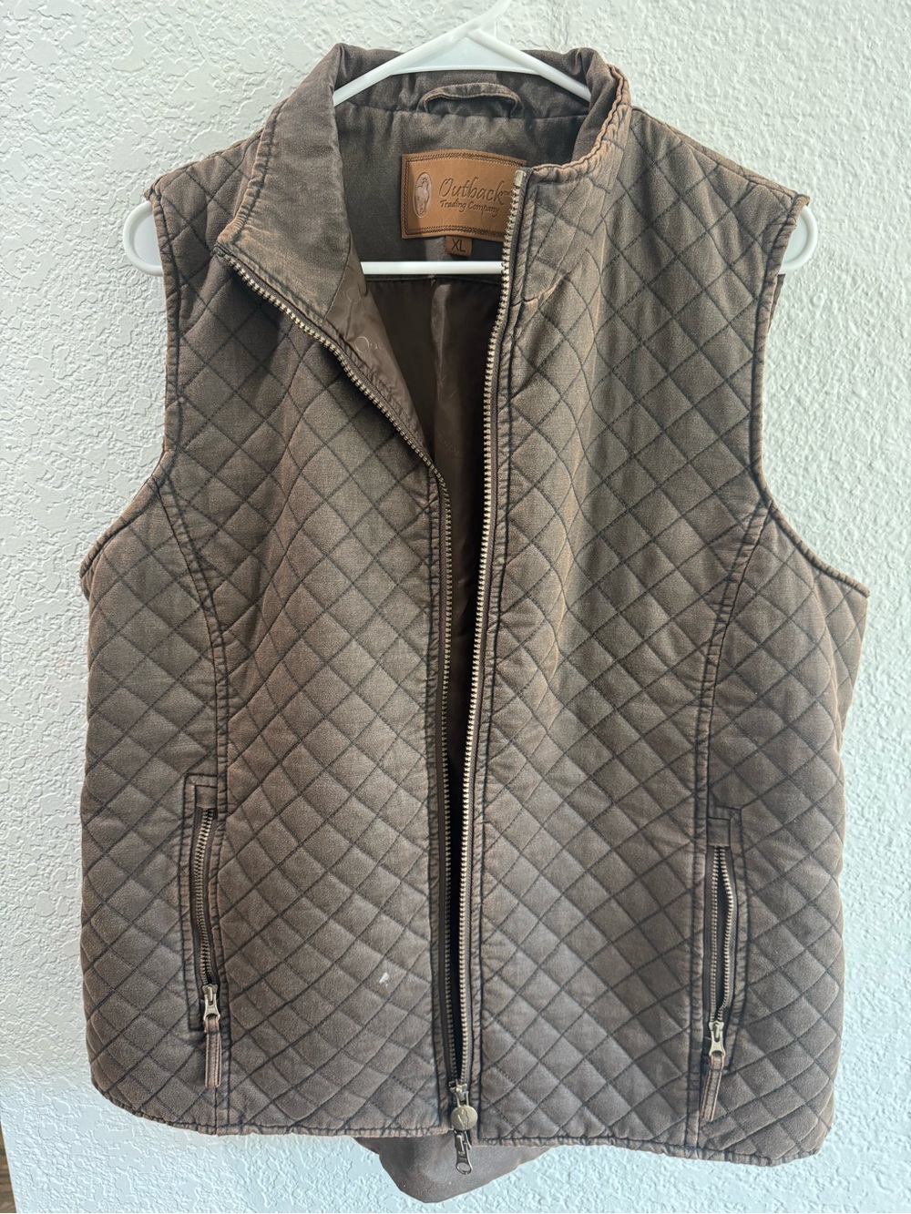Quilted Brown  Vest